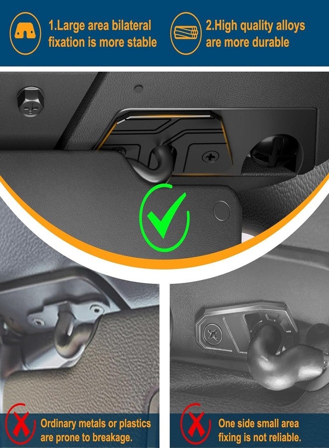 Veharvim Sun Visor Repair Kit, Upgrade Heavy Duty Sun Visor Clips Compatible with Jeep Wrangler JK 2018-2023/ Gladiator 2020-2023，2 Packs Sun Visor Clip Fix Replacement - Image 5