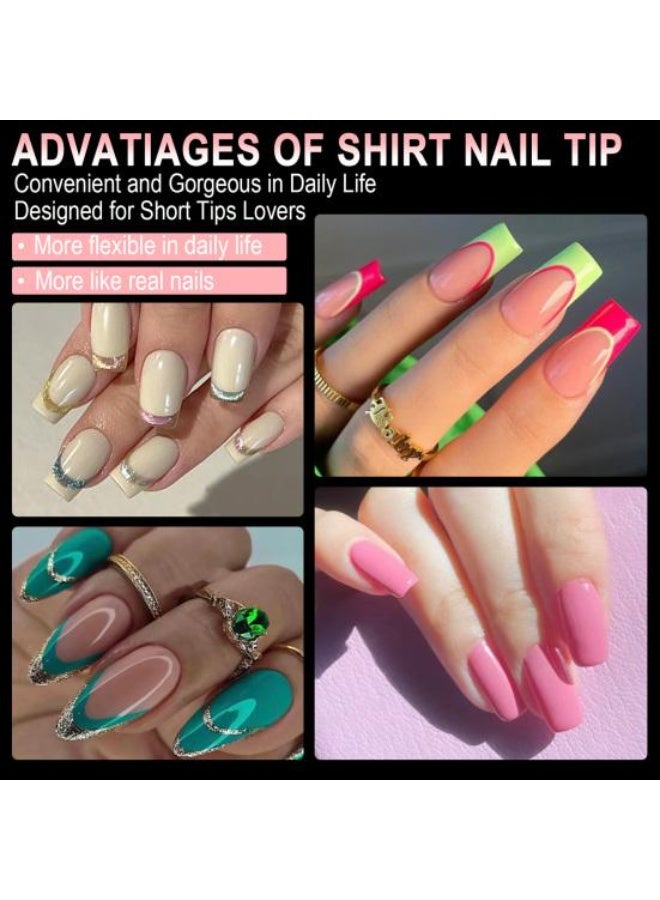 600 Pcs Pre-Shaped Soft Gel Nail Tips: Clear Matte Extension Set for Acrylics & DIY Manicures - Image 2