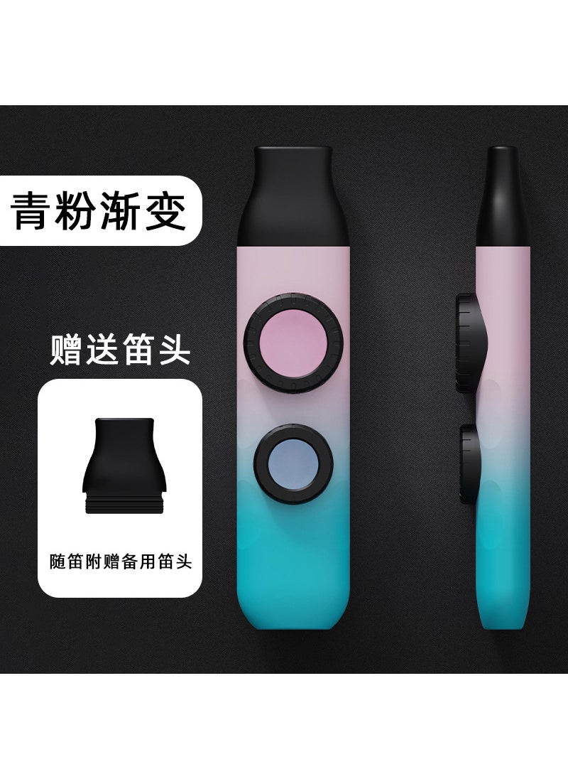 Generic - Dual-Tone Gradient Kazoo X1 Plus Instrument Green Pink Gradient - Image 1