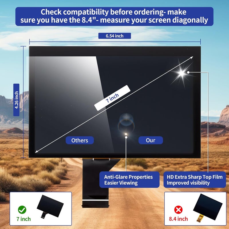 Resnavscren Uconnect LCD Screen and Digitizer Replacement for Jeep Compass and Renegade - Image 4