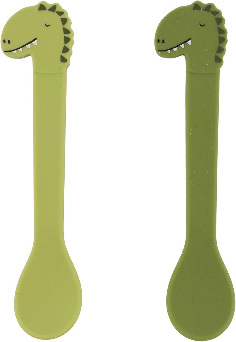Trixie Silicone Spoon 2-Pack - Mr. Dino - Image 1