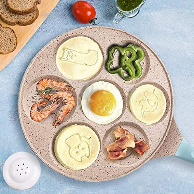 Unity Pancake Pan NonstickPancake Griddle Pan Egg Pancake Blini Frying PanMini Crepe For Nonstick Maker 7 AnimalPink Animal - Image 3