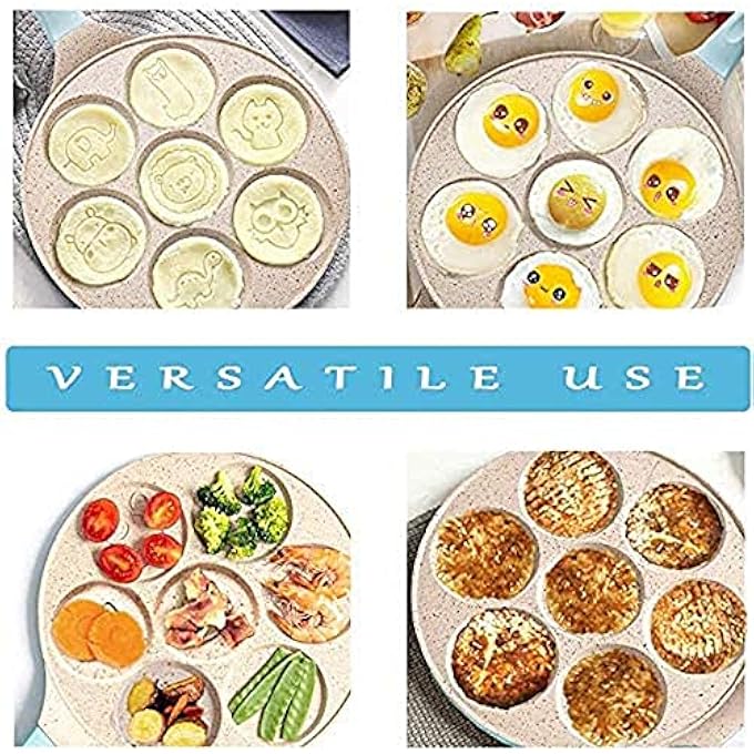 Unity Pancake Pan NonstickPancake Griddle Pan Egg Pancake Blini Frying PanMini Crepe For Nonstick Maker 7 AnimalPink Animal - Image 4
