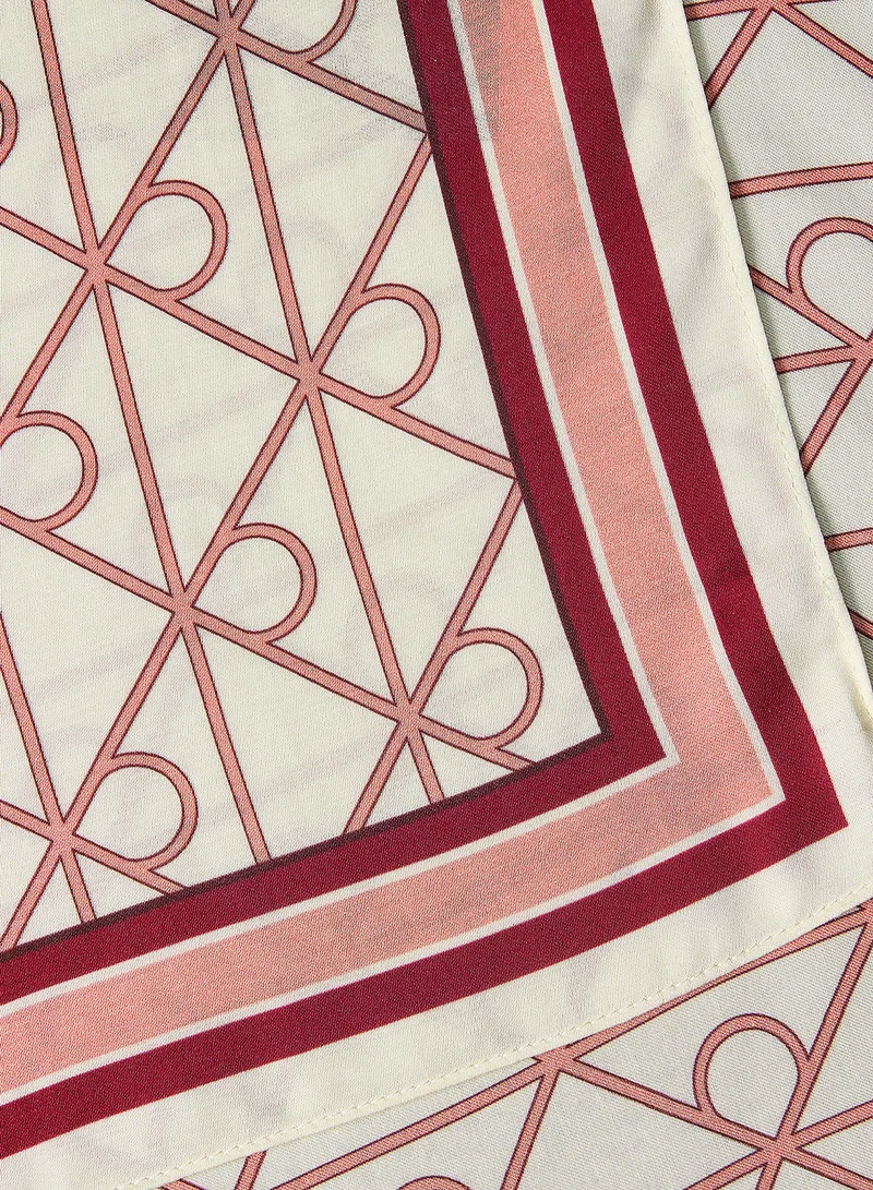 Calvin Klein CK Monogram Print Square Scarf