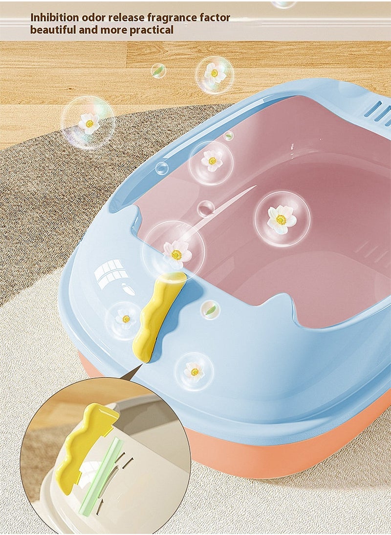 Kidle - Cat Litter Tray Cat Litter Box Litter Basin for Cats - Image 1