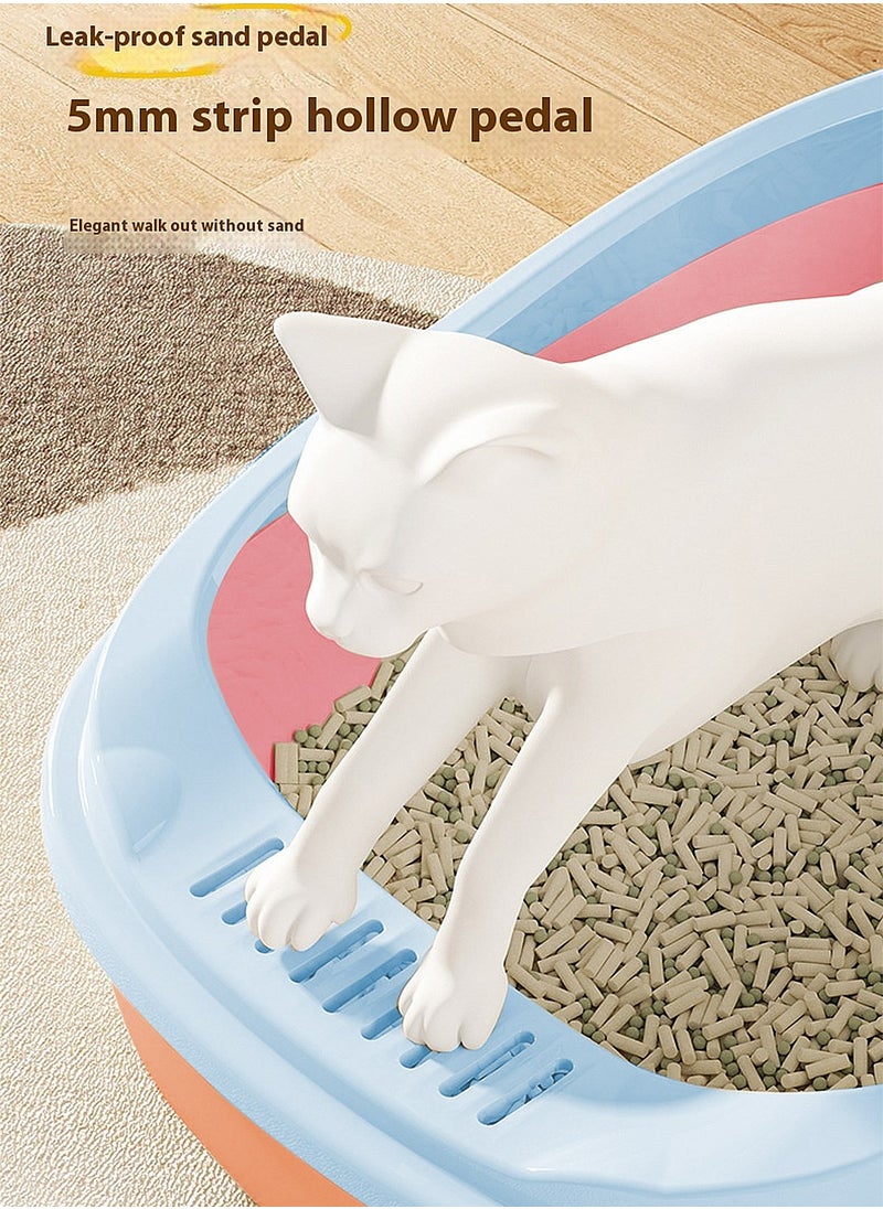 Kidle - Cat Litter Tray Cat Litter Box Litter Basin for Cats - Image 1