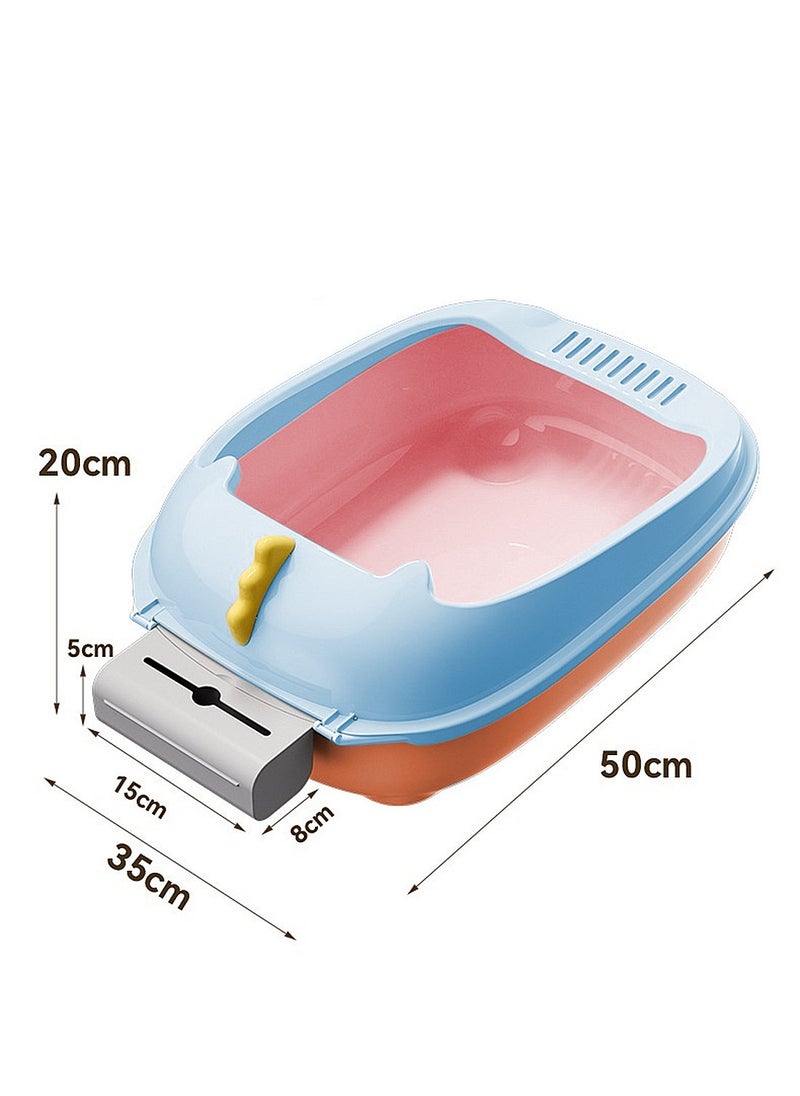 Kidle - Cat Litter Tray Cat Litter Box Litter Basin for Cats - Image 1