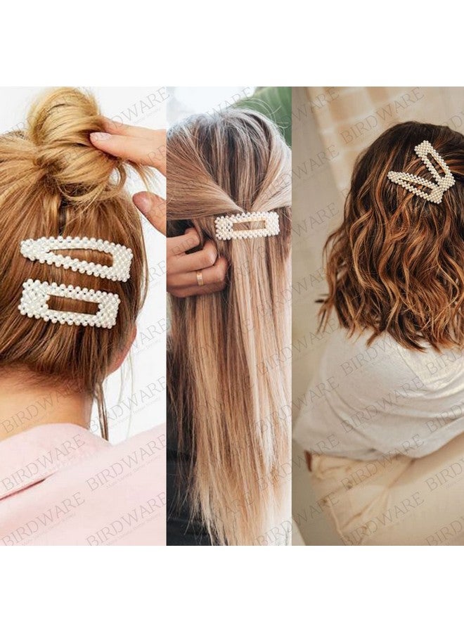 بيردوير مشابك شعر BIRDWARE للنساء غير قابلة للانزلاق، مشابك شعر معدنية ذهبية كبيرة غير لامعة، إكسسوارات للبنات، مشابك شعر فرنسية للشعر الكثيف والطويل المجعد (عبوة من 8 قطع) - Image 4