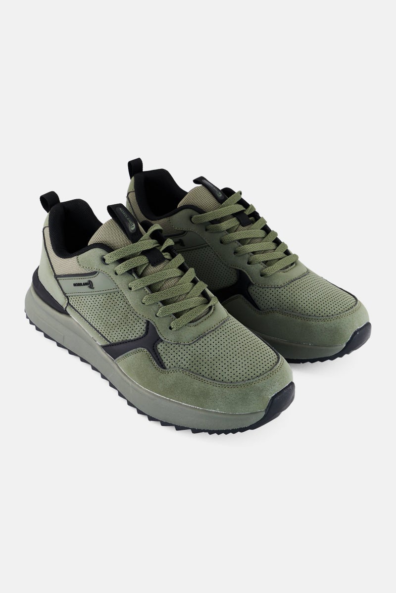 Nordland أحذية خارجية للرجال مزودة بأربطة، زيتوني - Image 1