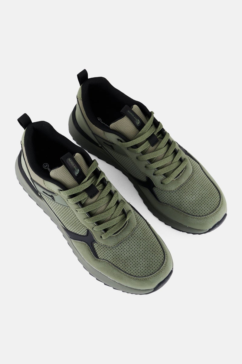 Nordland أحذية خارجية للرجال مزودة بأربطة، زيتوني - Image 4