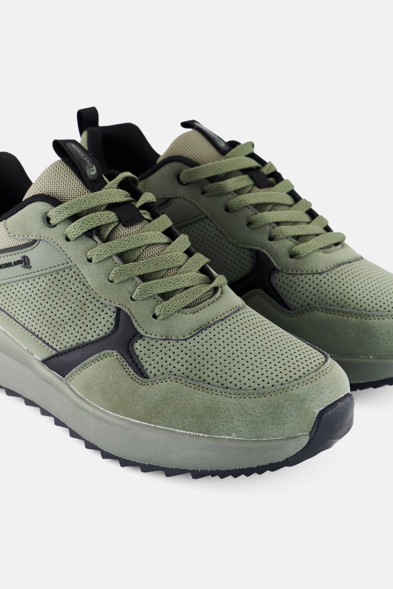 Nordland أحذية خارجية للرجال مزودة بأربطة، زيتوني - Image 3