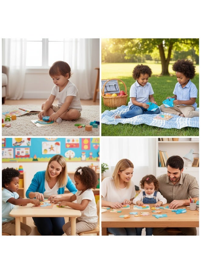 Y&D 3 Piece Set Children's Wooden 3D Puzzle Toy - Image 4