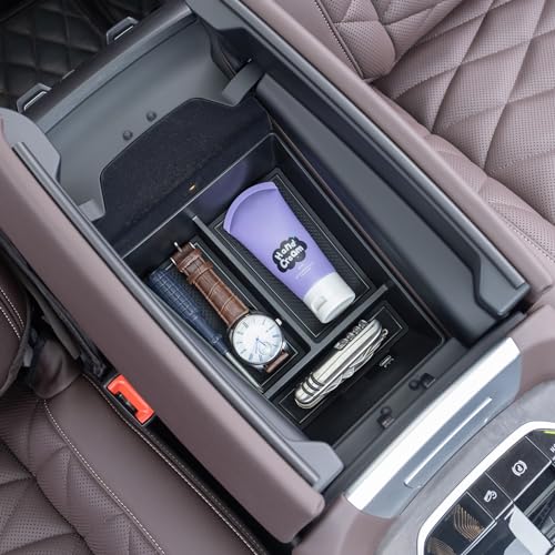 JKCOVER Center Console Organizer Tray Compatible with BMW X5 G05 X7 G07 20192025 and X6 G06 2020 2021 2022 2023 2024 2025 Accessories Armrest Secondary Storage Box ABS Plastic - Image 1