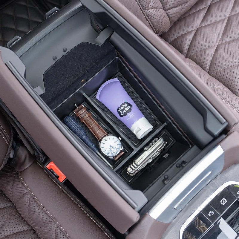 JKCOVER Center Console Organizer Tray Compatible with BMW X5 G05 X7 G07 20192025 and X6 G06 2020 2021 2022 2023 2024 2025 Accessories Armrest Secondary Storage Box ABS Plastic - Image 2
