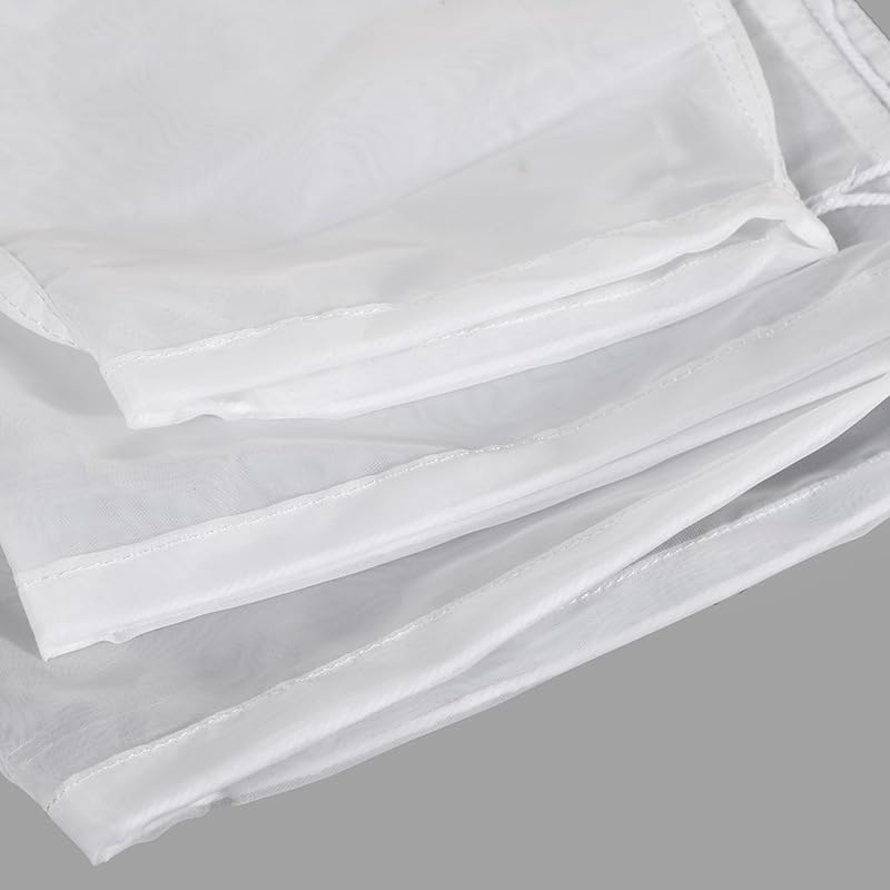 Wentoenapp 5 Pcs Nylon Straining Bag - Fine Mesh - Homebrew Beer Wine Cider Dry Hop Beer Brewing Filters and Straining Home Brewing and Wine Making, Straining Bag (6 x 7.8 inch(Width x Height)) - Image 2