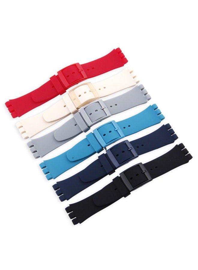 GreenOlive OliBoPo Ultra-Thin Replacement Waterproof Silicone Rubber Watch Strap Watch Band for Swatch Skin Series - Image 4