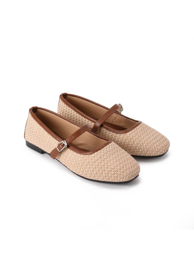 Pavo Beige Liza Ballerina - Image 1