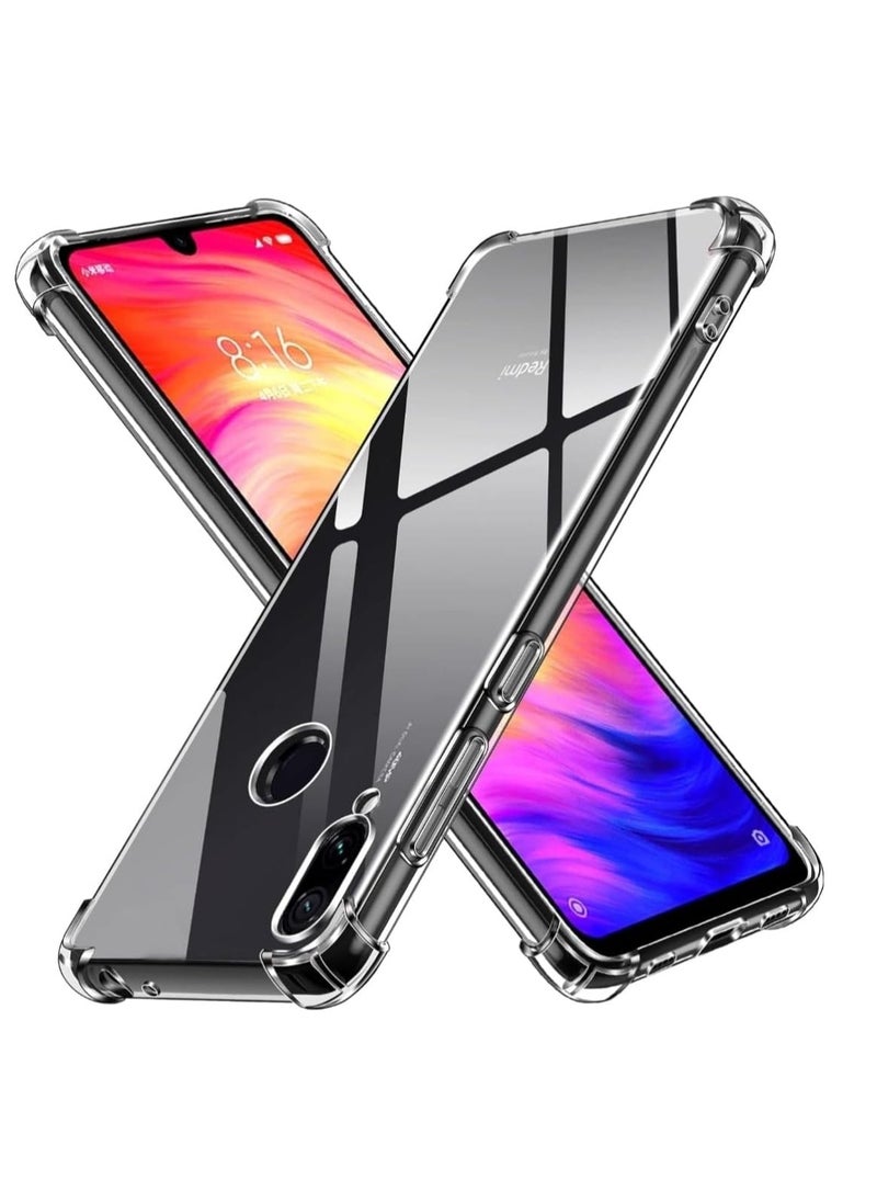 ماركة غير محددة - غطاء حماية أكريليك شفاف مقاوم للصدمات لهاتف Xiaomi Redmi Note 7 أو Note 7 Pro ، شفاف - Image 1