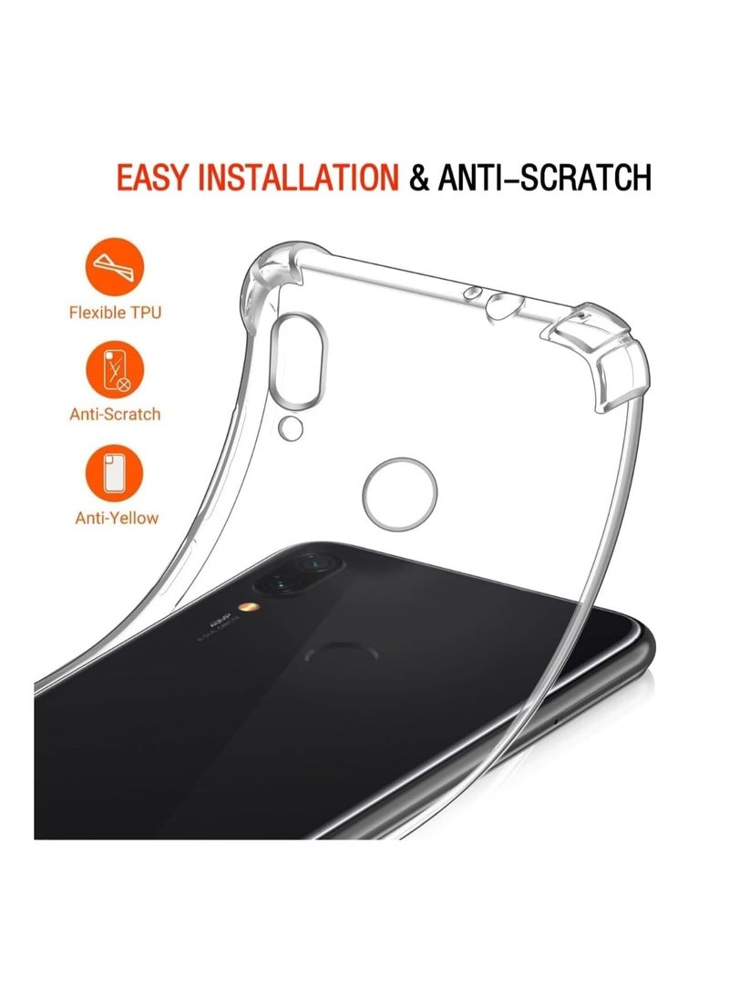 ماركة غير محددة - غطاء حماية أكريليك شفاف مقاوم للصدمات لهاتف Xiaomi Redmi Note 7 أو Note 7 Pro ، شفاف - Image 1