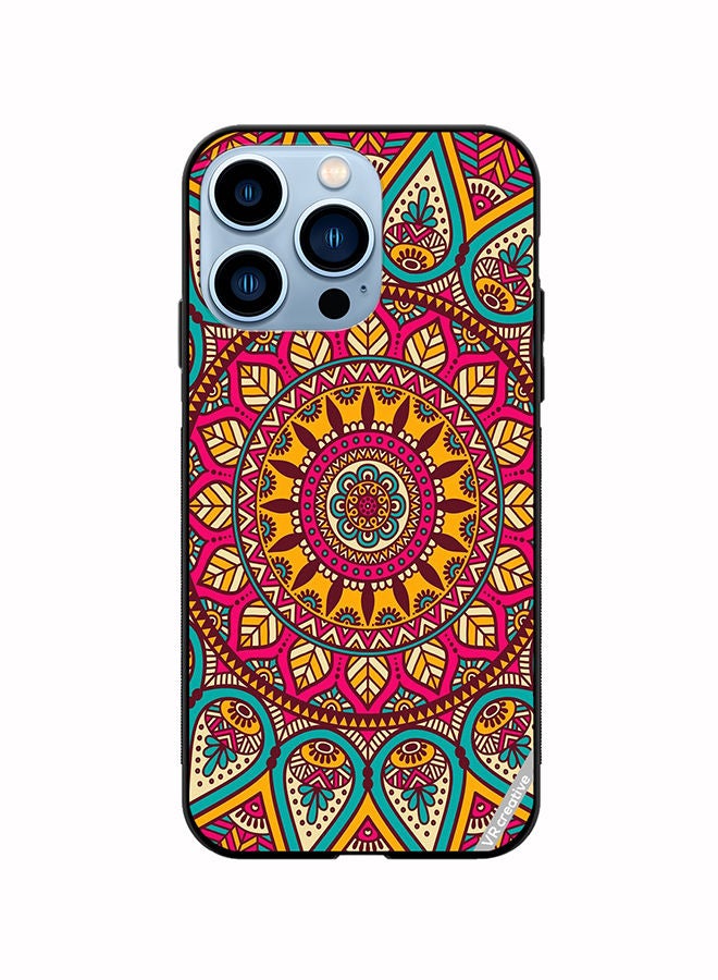 VR CREATIVE Protective Case Cover For Apple iPhone 14 Pro Max Mandala Design Multicolour - Image 1