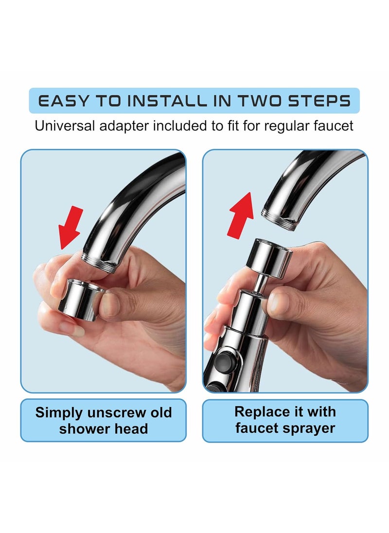 Tap Extender for Kitchen Sink Flexible Faucet with Tap Extension for Convenient Use Upgrade Your Kitchen Sink with Flexible Tap for Easy Access 1 Year Warranty