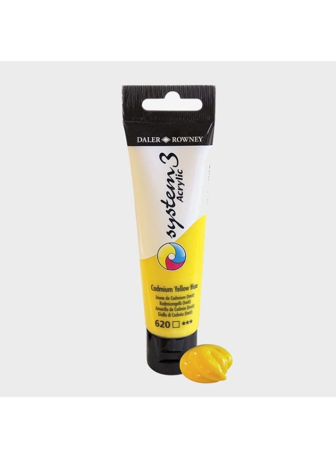 System3 Acrylic Paint Tube 59ml Cadmium Yellow Hue