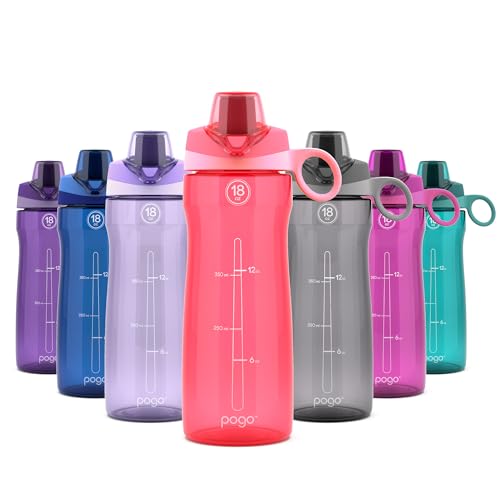 Pogo BPA-Free Tritan Plastic Water Bottle with Chug Lid, 18 Oz, Pink - Image 1