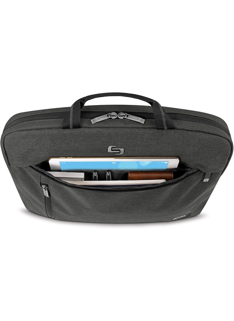 Solo Solo New York Rivington Slim Briefcase Gray Fits up to 156 Laptop  - Image 4