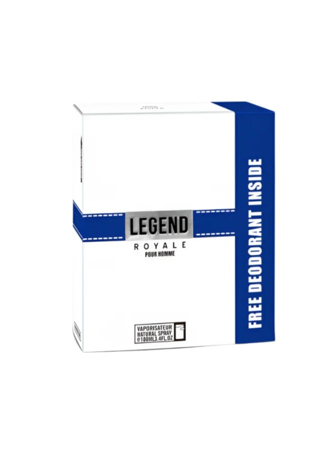 امبر طقم هدايا ليجند رويال مكون من ( او دي تواليت 100مللي - سبراي بيرفيوم 200مللي) رجالي - Image 2