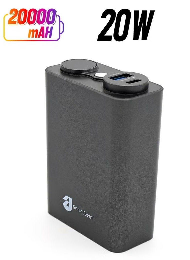 SONIC JEEM Sonic Gym Power Bank 20000mAh with Digital Display, Supports Fast Charging, Small Size and Lightweight - Image 1