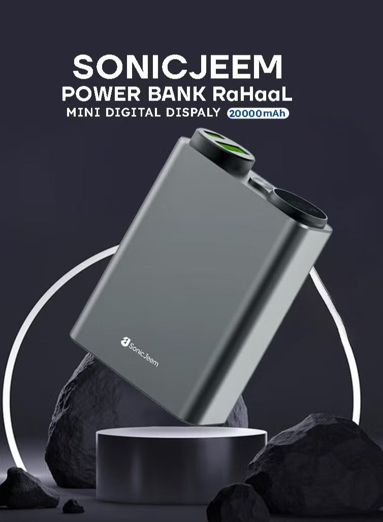 SONIC JEEM Sonic Gym Power Bank 20000mAh with Digital Display, Supports Fast Charging, Small Size and Lightweight - Image 4