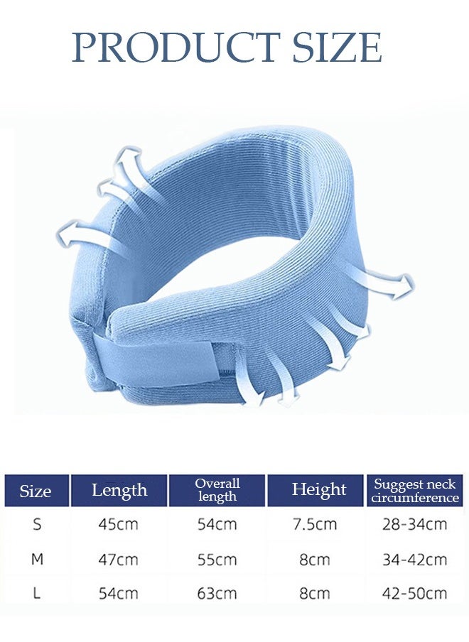 DUNISO Neck Brace for Neck Pain and Support Soft Neck Support Relieves Pain & Pressure in Spine for Women and Men Wrap Align Stabilize Vertebrae Foam Cervical Collar for Sleeping  - Image 2