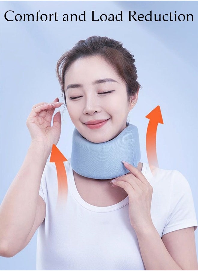DUNISO Neck Brace for Neck Pain and Support Soft Neck Support Relieves Pain & Pressure in Spine for Women and Men Wrap Align Stabilize Vertebrae Foam Cervical Collar for Sleeping  - Image 5