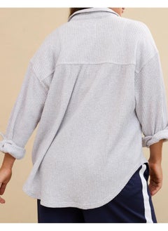 Aerie Fave Waffle Button Down Shirt  - Image 2