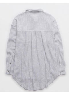 Aerie Fave Waffle Button Down Shirt  - Image 4