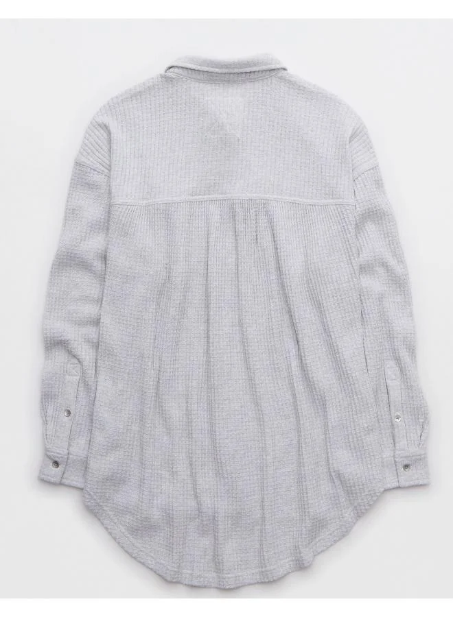 آري من امريكان ايجل Fave Waffle Button Down Shirt