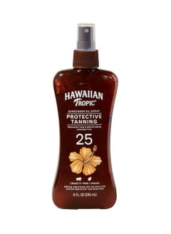Hawaiian Tropic Hawaiian Tropic Protective Tanning Oil Spray Sunscreen SPF 25, 8oz | Tanning Sunscreen, Tanning Oil with SPF, Moisturizing Body Oil, Hawaiian Tropic Oil, Oxybenzone Free Outdoor Tanning Oil, 8oz  - Image 1