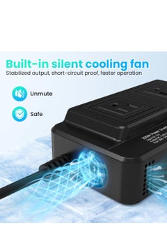 Angmei 200W Car Power Inverter Converter Inverter DC 12V to AC 230V Ports Fast Charging Car Charger Adapter with 2 Sockets and 4 USB for Business Trips and Vacation  - Image 3
