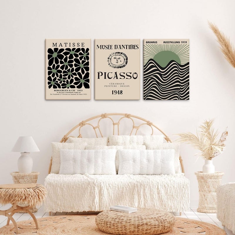 AKWISH Framed Green Matisse Wall Art Set of 3 - Image 5