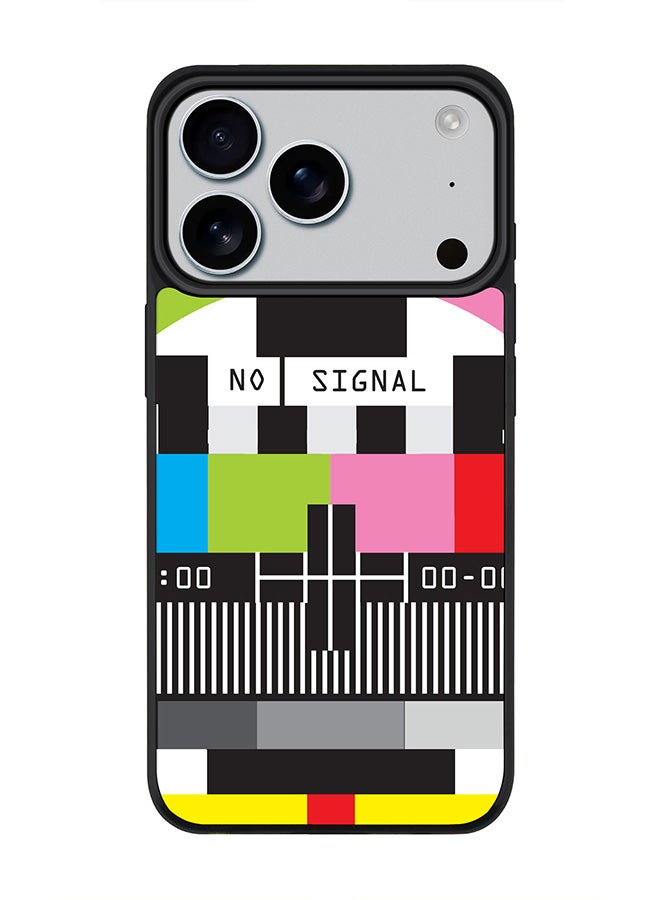 Stylizedd iPhone 17 Pro Case, [Compatible with MagSafe] Slim Magnetic cover Phone Case iPhone 17 Pro -No Signal TV - Image 1