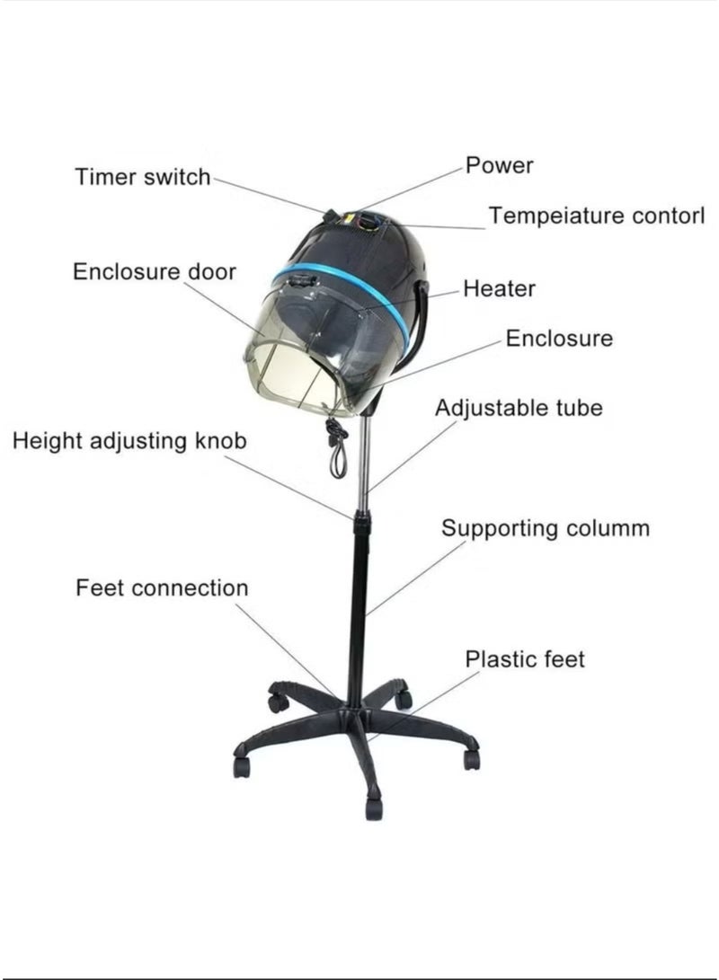 HK Multifunction Hair Steamer, hair Steamer 2 in 1 Hot and Cold Spary Double Tube Portable Hair Humidifier for Clean Scalp - Image 5