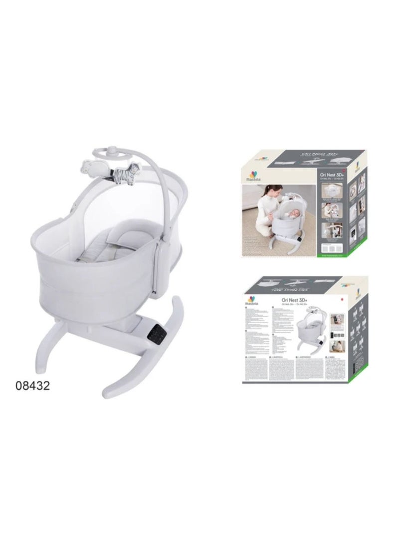 Mastela Ori Euphoria 3D Smart Baby Rocking Crib | Mastela Ori Euphoria 3D Electric Baby Crib | Mastela Ori Euphoria 3D Electric Baby Bassinet | Mastela Ori Euphoria 360° Automatic Rocking Baby Crib | Mastela 360° Smart Rotating Baby Bassinet | Mastela Ori Euphoria 3D Baby Swing & Crib | Mastela 3D Electric Baby Swing and Crib | Mastela Ori Euphoria Multifunction Baby Sleeping Bassinet | Smart Baby Rocking Crib with App Control & Touch Panel | Mastela Ori Euphoria 3D Electric 360° Rotating Baby Crib – Up to 15 kg - Image 1