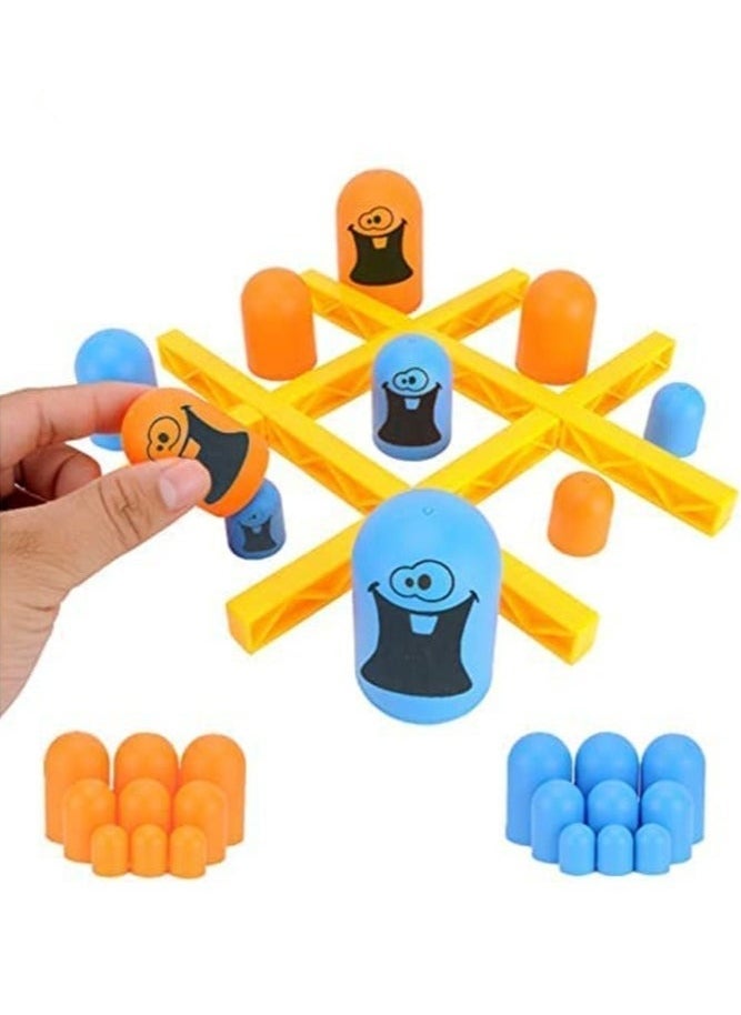 Beauenty Gobble Board Game, Tic Tac Toe Game Children's Educational Educational Puzzle Game Toy Toys, Parent-child Early Education Family Interactive Board Game Classic 3d Board Game - Image 2