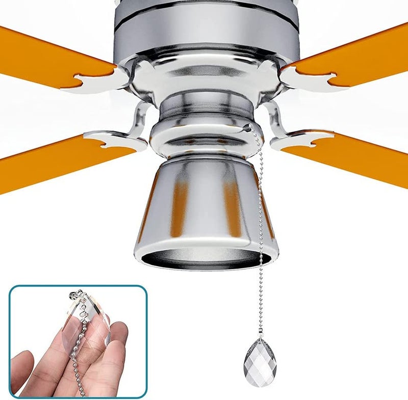 DIY Crafts Pack of 6 Pcs Bright Gold 2 Pcs Ceiling Fan Lamp Other Ligting Pull Chains Fan Pull Chain with 2 PcPack of 6 Pcs Bright Gold - Image 4