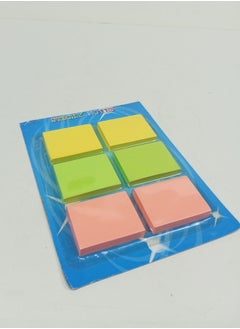 MtjrNet 6 Packs of Multicolor Sticky Notes  - Image 1