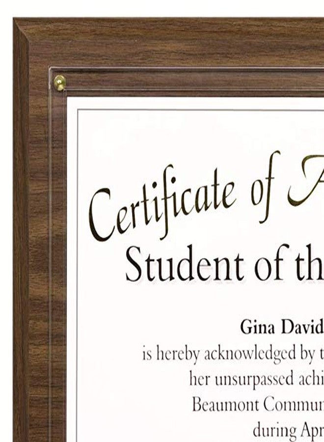 Trainers Warehouse Certificate Plaque (for 8.5 x 11 certificates) Walnut Wood Finish | Executive-Style Certificate Plaque Feels Like Real Wood - Slide in Certificate - Image 5