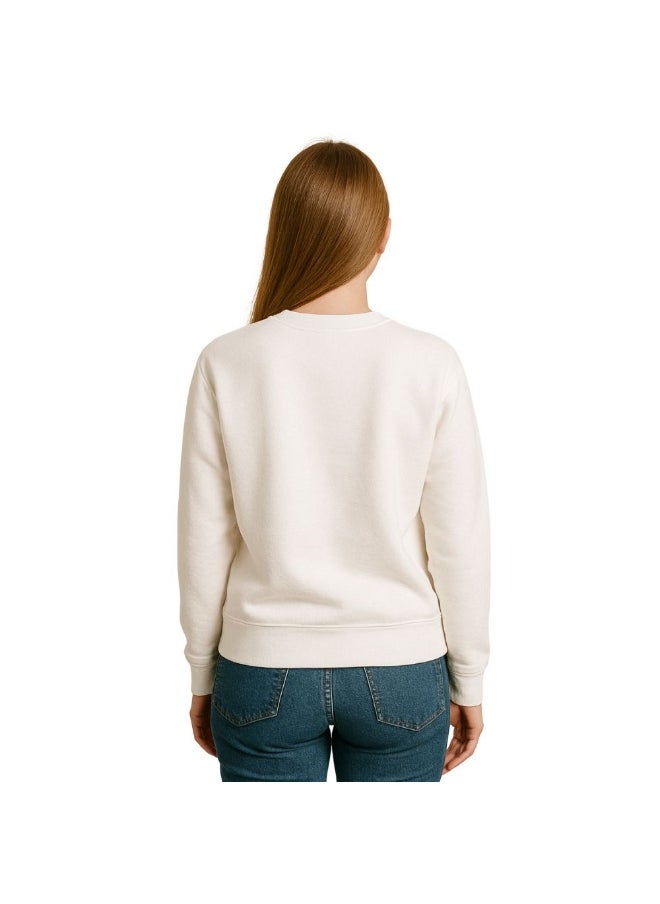 PRINTSHOP4ME Cat Lover Women's Sweatshirt – Long Sleeve,Round Neck,Cotton,Breathable & Stylish Casual Wear  - Image 3