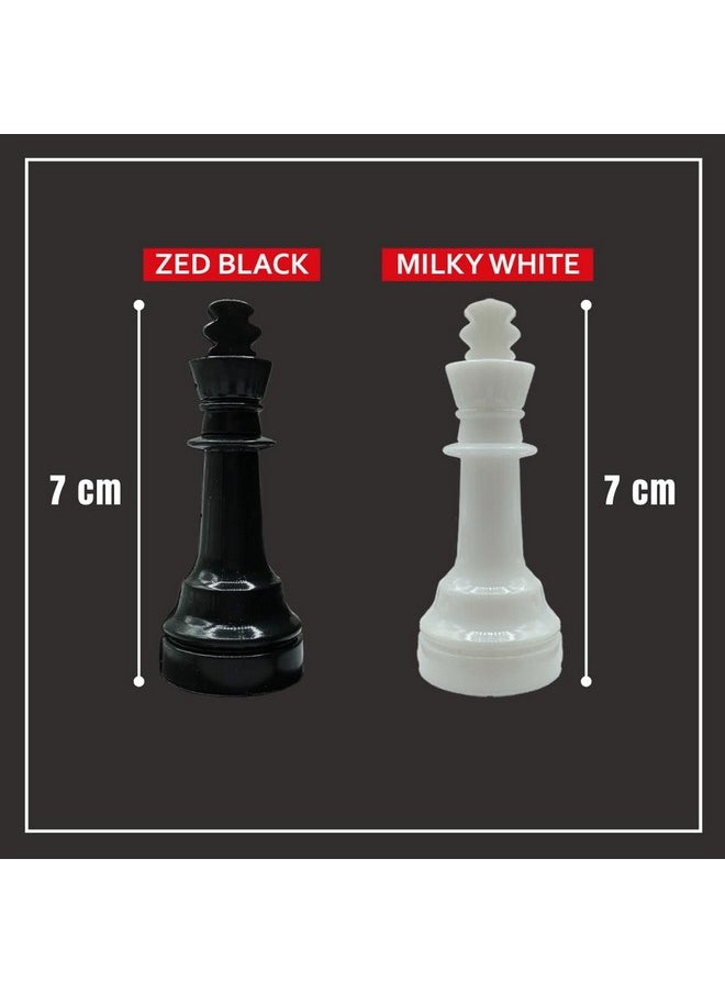 Kids Mandi Kids Mandi Foldable Chess Board Set, 14.5 x 14.5 Inches Black and White Board Game, Chess Pieces, Suitable for 5 Years and up - Multicolor  - Image 3