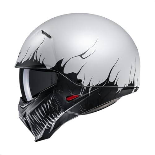 HJC i20 Scraw Open Face Motorcycle Helmet, DOT Approved (MC10SF, Medium) - Image 2