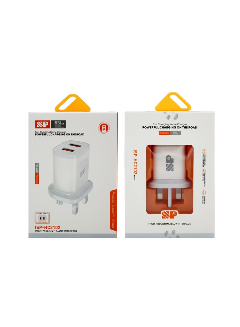 سناب شاحن منفذين يواس بي 20 واط من ماركة SP-ISNUP  ( الون ابيض ) - Image 2